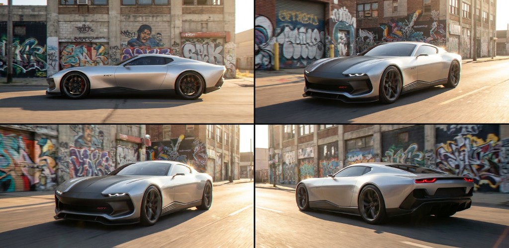 Dodge Muscle EV render collage 2